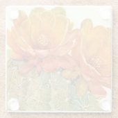 Cactus Orange Blossoms Glasuntersetzer (Rückseite)