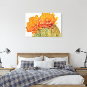 Cactus Orange Blossoms Leinwanddruck (Insitu (Schlafzimmer))