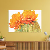 Cactus Orange Blossoms Leinwanddruck (Insitu (Wohnzimmer))