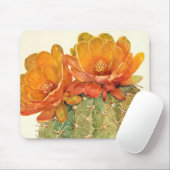 Cactus Orange Blossoms Mousepad (Mit Mouse)
