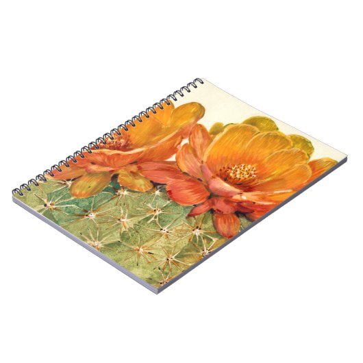 Cactus Orange Blossoms Notizblock (Linke Seite)