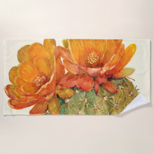 Cactus Orange Blossoms Strandtuch