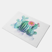 Cactus Painted Fußmatte (Schrägansicht)