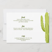 Cactus & Papel Picado Garland Texas Family Wieders Einladung (Rückseite)