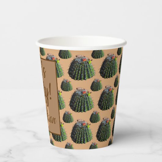 Cactus Paper Cups Pappbecher (Rückseite)