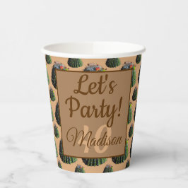 Cactus Paper Cups Pappbecher