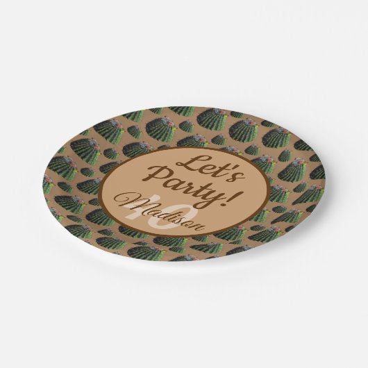 Cactus Paper Tellers Pappteller (Schrägansicht)