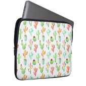 Cactus Pastel Wasserfarbmuster Laptopschutzhülle (Vorne Rechts)