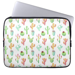 Cactus Pastel Wasserfarbmuster Laptopschutzhülle