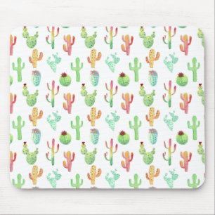 Cactus Pastel Wasserfarbmuster Mousepad