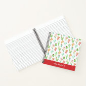Cactus Pastel Watercolor-Muster Notizbuch (Innenseite)