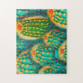Cactus Pattern 4 Foto Puzzles Internet Jigsaw Puz (Vertikal)