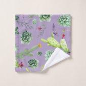 Cactus Pattern 7 Badhandtuch Set (Waschlappen)