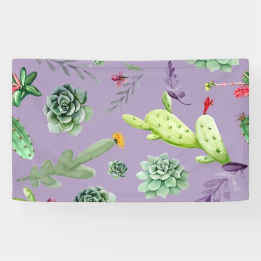 Cactus Pattern 7 Banner (Horizontal)