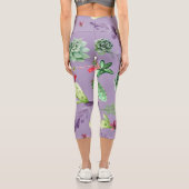 Cactus Pattern 7 Capri Leggings (Rückseite)