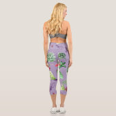 Cactus Pattern 7 Capri Leggings (Rückseite)