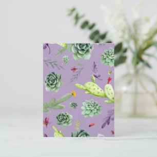 Cactus Pattern 7 Feiertagspostkarte