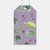 Cactus Pattern 7 Geschenkanhänger (Rückseite)