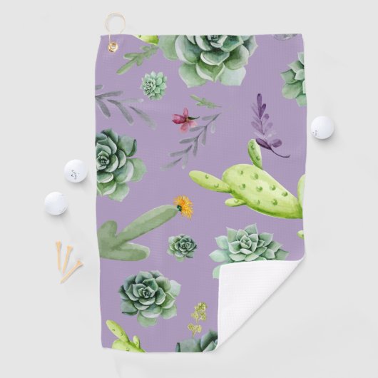 Cactus Pattern 7 Golfhandtuch (Insitu)