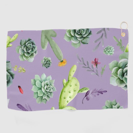 Cactus Pattern 7 Golfhandtuch (Horizontal)
