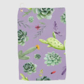 Cactus Pattern 7 Golfhandtuch (Vorderseite)