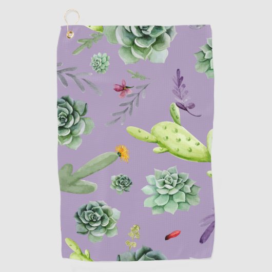 Cactus Pattern 7 Golfhandtuch (Vorderseite)