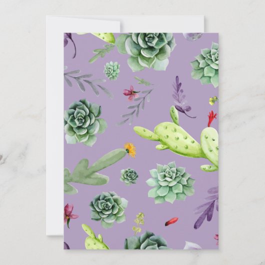 Cactus Pattern 7 Karte (Vorderseite)