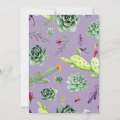 Cactus Pattern 7 Karte (Rückseite)