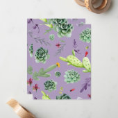 Cactus Pattern 7 Mitteilungskarte (Vorderseite/Rückseite Beispiel)