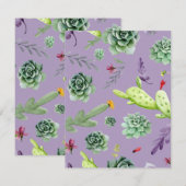 Cactus Pattern 7 Mitteilungskarte (Vorne/Hinten)