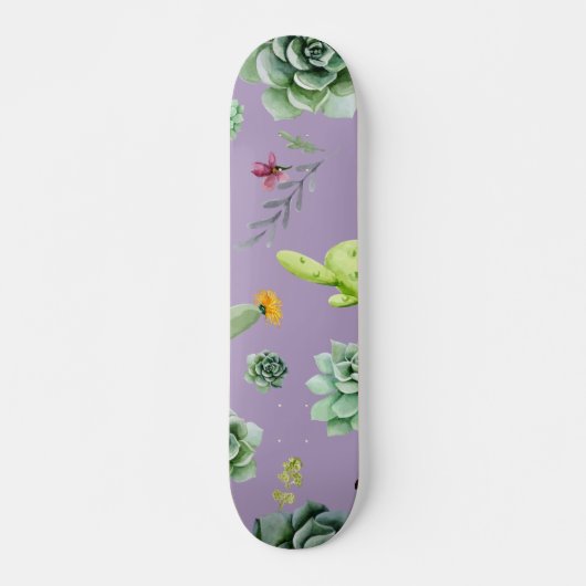 Cactus Pattern 7 Skateboard (Vorne)