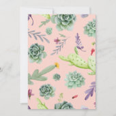 Cactus Pattern 8 Dankeskarte (Vorderseite)