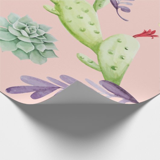 Cactus Pattern 8 Geschenkpapier (Ecke)