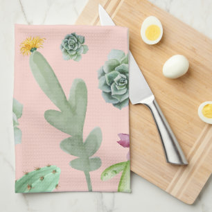 Cactus Pattern 8 Geschirrtuch