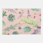 Cactus Pattern 8 Geschirrtuch (Horizontal)