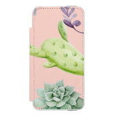Cactus Pattern 8 Incipio iPhone Geldbeutel-Hülle (Folio Vorderseite)