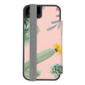 Cactus Pattern 8 Incipio iPhone Geldbeutel-Hülle (Folio Rückseite)