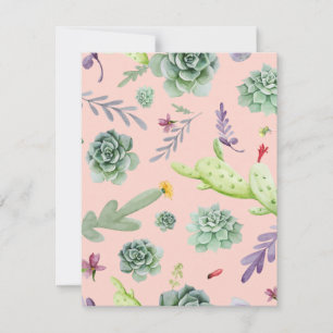 Cactus Pattern 8 Mitteilungskarte