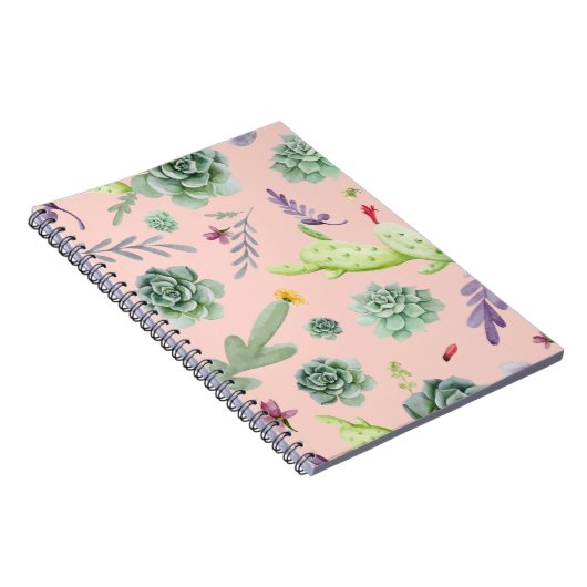Cactus Pattern 8 Notizblock (Rechte Seite)