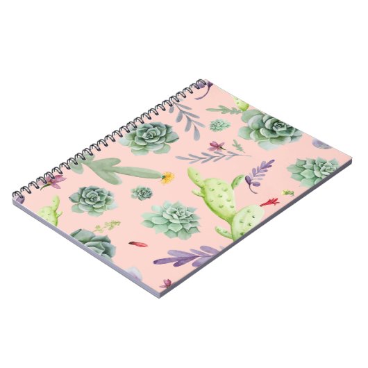 Cactus Pattern 8 Notizblock (Linke Seite)