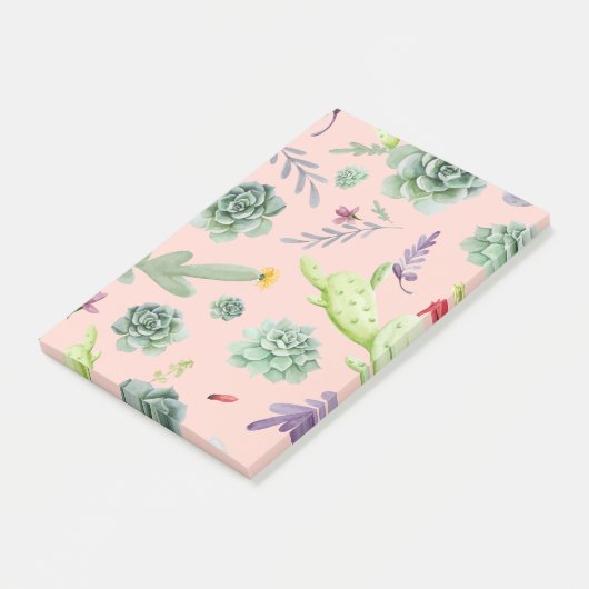 Cactus Pattern 8 Post-it Klebezettel (angewinkelt)