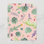 Cactus Pattern 8 Postkarte (Vorne/Hinten)