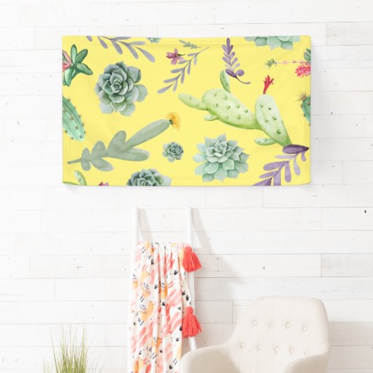 Cactus Pattern 9 Banner (Insitu)