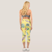 Cactus Pattern 9 Capri Leggings (Rückseite)