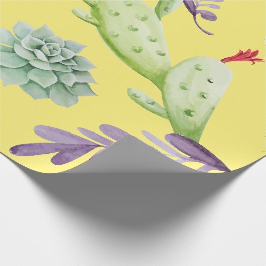 Cactus Pattern 9 Geschenkpapier (Ecke)