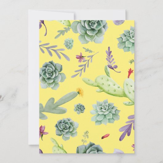 Cactus Pattern 9 Karte (Vorderseite)