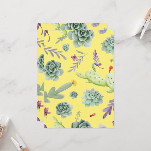 Cactus Pattern 9 Karte (Vorderseite/Rückseite Beispiel)