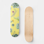 Cactus Pattern 9 Skateboard (Vorderseite)
