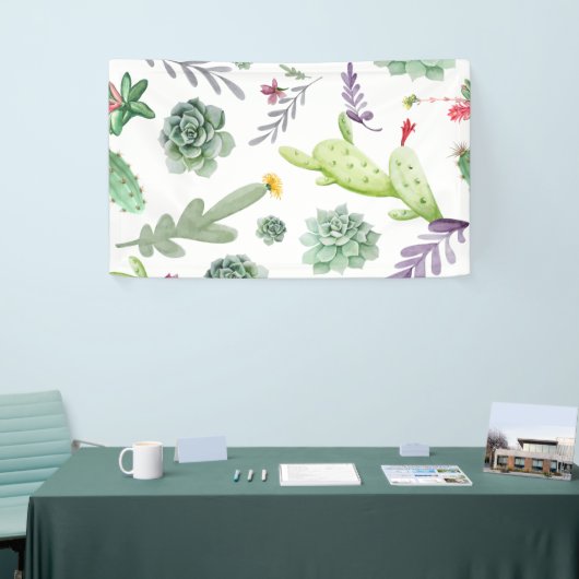 Cactus Pattern Banner (Messeveranstaltung)