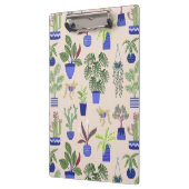 Cactus Pattern Blush Pink Klemmbrett (Links)